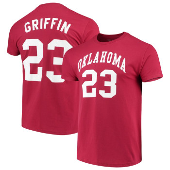 Men's - Blake Griffin Oklahoma Sooners Original Retro Brand Alumni College Basketball Jersey Crimson College Basketball T-Shirt