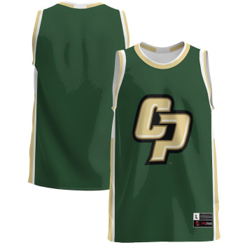 Men's - Cal Poly Mustangs Forest Green College Basketball Jersey