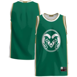 Men's - Colorado State Rams Green College Basketball Jersey
