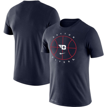 Men's - Dayton Flyers Nike Icon Legend Performance Navy College Basketball T-Shirt
