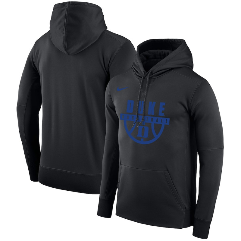 Men's - Duke Blue Devils Nike Drop Circuit Pullover Black College Basketball Hoodie Men's - Duke Blue Devils Nike Drop Circuit Pullover Black College Basketball Hoodie