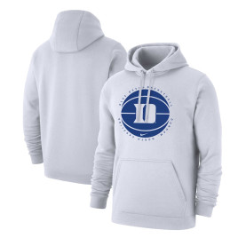 Men's - Duke Blue Devils Nike Pullover White College Basketball Hoodie