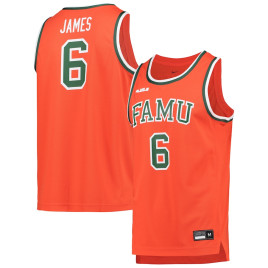 Men's - Florida A&M Rattlers Nike x LeBron James Replica Orange College Basketball Jersey