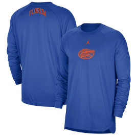 Men's - Florida Gators Jordan Brand Spotlight Performance Raglan Royal College Basketball T-Shirt