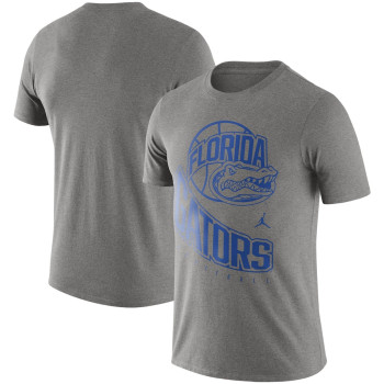 Men's - Florida Gators Jordan Brand Retro Heathered Gray College Basketball T-Shirt