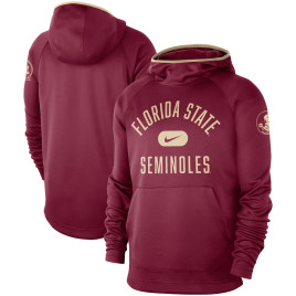 Men's - Florida State Seminoles Nike Spotlight Performance Raglan Pullover Garnet College Basketball Hoodie