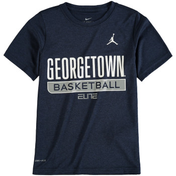 Youth Georgetown Hoyas Jordan Brand Legend Practice Performance Navy College Basketball T-Shirt