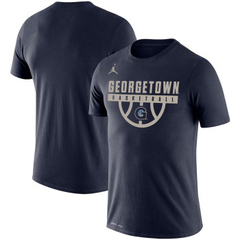 Men's - Georgetown Hoyas Jordan Brand Drop Legend Performance Navy College Basketball T-Shirt