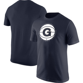 Men's - Georgetown Hoyas Jordan Brand Logo Navy College Basketball T-Shirt