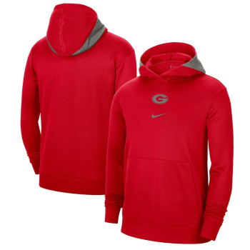 Men's - Georgia Bulldogs Nike Team Spotlight Performance Pullover Red College Basketball Hoodie