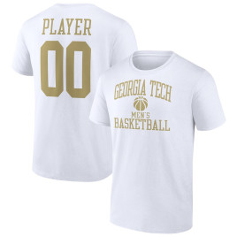 Men's - Georgia Tech Yellow Jackets Customize NIL Gameday Tradition White College Basketball T-Shirt