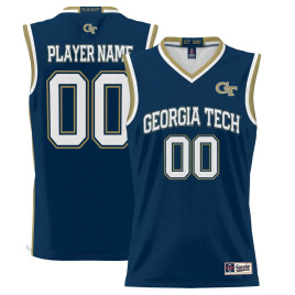Men's - Georgia Tech Yellow Jackets ProSphere NIL Customize Navy College Basketball Jersey