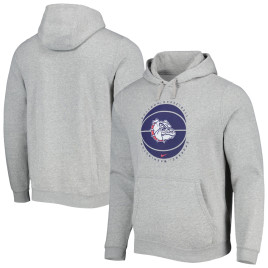 Men's - Gonzaga Bulldogs Nike Pullover Heather Gray College Basketball Hoodie