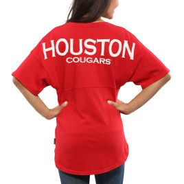 Women's Houston Cougars Oversized Spirit Red College Basketball Jersey