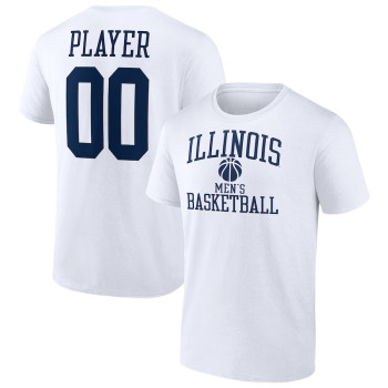 Men's - Illinois Fighting Illini Customize NIL Gameday Tradition White College Basketball T-Shirt