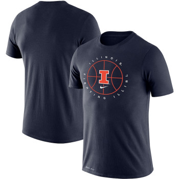 Men's - Illinois Fighting Illini Nike Icon Legend Performance Navy College Basketball T-Shirt