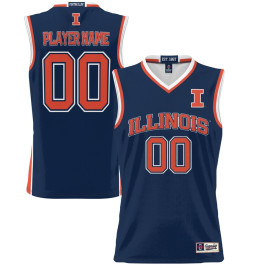 Women's Illinois Fighting Illini ProSphere NIL Customize Navy College Basketball Jersey