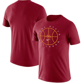 Men's - Iowa State Cyclones Nike Icon Legend Performance Cardinal College Basketball T-Shirt