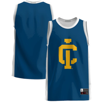 Men's - Ithaca College Bombers Blue College Basketball Jersey
