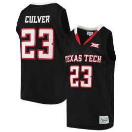 Men's - Jarrett Culver Texas Tech Red Raiders Original Retro Brand Alumni Black College Basketball Jersey