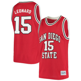 Men's - Kawhi Leonard San Diego State Aztecs Original Retro Brand Alumni Red College Basketball Jersey
