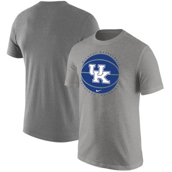 Men's - Kentucky Wildcats Nike Logo Heather Gray College Basketball T-Shirt