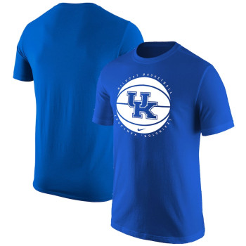 Men's - Kentucky Wildcats Nike Logo Royal College Basketball T-Shirt