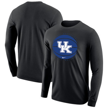 Men's - Kentucky Wildcats Nike Long Sleeve Black College Basketball T-Shirt