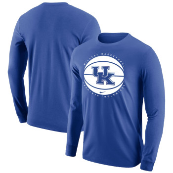 Men's - Kentucky Wildcats Nike Long Sleeve Royal College Basketball T-Shirt