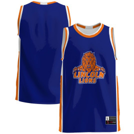 Men's - Lincoln Lions Blue College Basketball Jersey