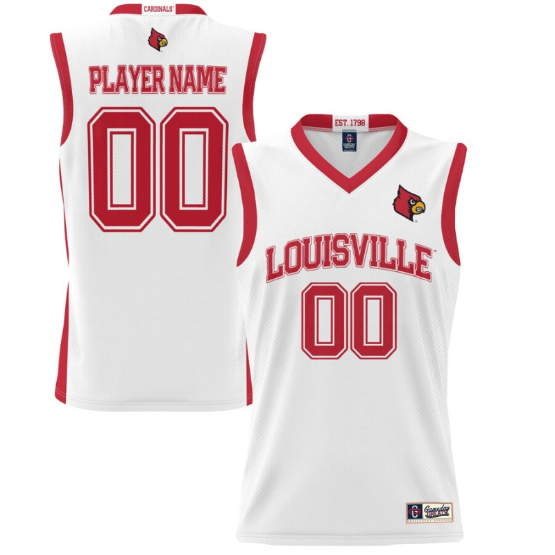 Women's Louisville Cardinals ProSphere NIL Customize White College Basketball Jersey Women's Louisville Cardinals ProSphere NIL Customize White College Basketball Jersey
