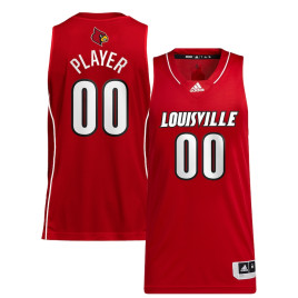 Men's - Louisville Cardinals adidas Customize NIL Red College Basketball Jersey