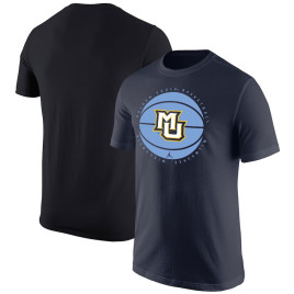 Men's - Marquette Golden Eagles Jordan Brand Logo Navy College Basketball T-Shirt