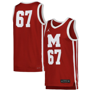 Men's - Morehouse Maroon Tigers Jordan Brand Replica Maroon College Basketball Jersey