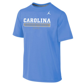 Youth North Carolina Tar Heels Jordan Brand Legend Practice Performance Carolina Blue College Basketball T-Shirt