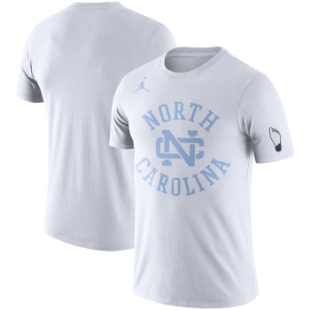Men's - North Carolina Tar Heels Jordan Brand Retro 2-Hit White College Basketball T-Shirt