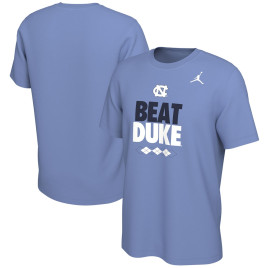 Men's - North Carolina Tar Heels Jordan Brand Beat Duke Rivalry Carolina Blue College Basketball T-Shirt