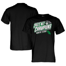 Men's - North Texas Mean Green Blue 84 2023 NCAA NIT Champions Black College Basketball T-Shirt