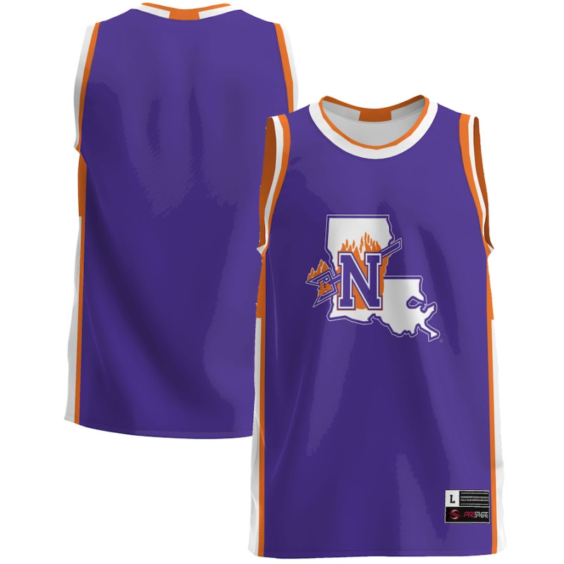 Men's - Northwestern State Demons Purple College Basketball Jersey Men's - Northwestern State Demons Purple College Basketball Jersey