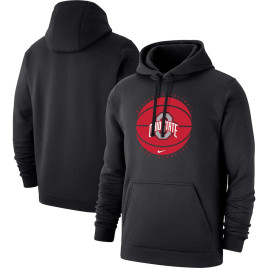 Men's - Ohio State Buckeyes Nike Pullover Black College Basketball Hoodie Men's - Ohio State Buckeyes Nike Pullover Black College Basketball Hoodie