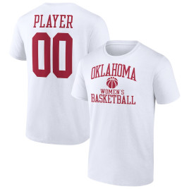 Women's Oklahoma Sooners Customize NIL Gameday Tradition White College Basketball T-Shirt
