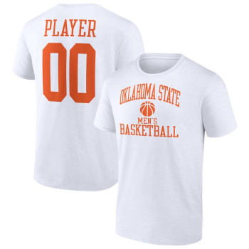 Men's - Oklahoma State Cowboys Customize NIL Gameday Tradition White College Basketball T-Shirt
