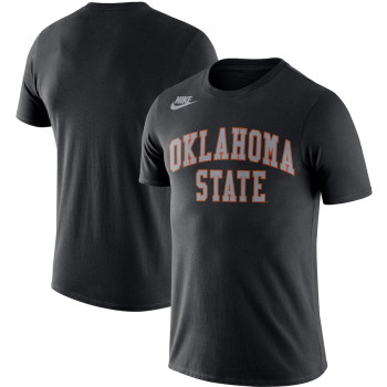 Men's - Oklahoma State Cowboys Nike Retro 2-Hit Black College Basketball T-Shirt