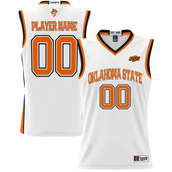 Men's - Oklahoma State Cowboys ProSphere NIL Customize White College Basketball Jersey