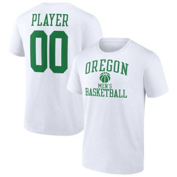 Men's - Oregon Ducks Customize NIL Gameday Tradition White College Basketball T-Shirt