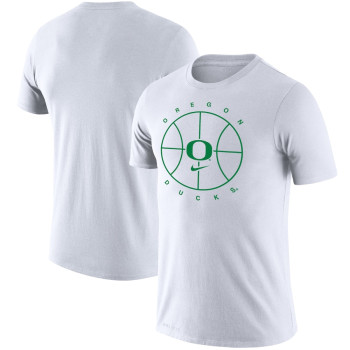 Men's - Oregon Ducks Nike Icon Legend Performance White College Basketball T-Shirt
