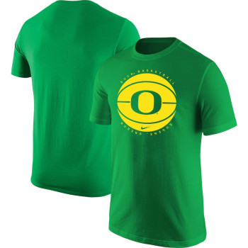 Men's - Oregon Ducks Nike Logo Green College Basketball T-Shirt