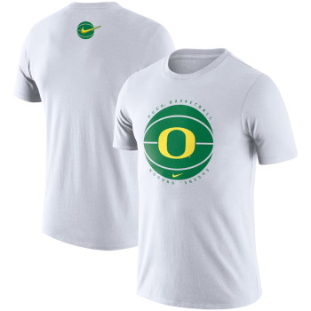 Men's - Oregon Ducks Nike Team Icon White College Basketball T-Shirt