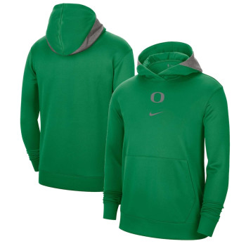 Men's - Oregon Ducks Nike Team Spotlight Performance Pullover Green College Basketball Hoodie