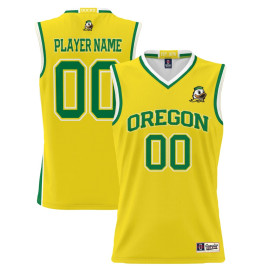 Women's Oregon Ducks ProSphere NIL Customize Yellow College Basketball Jersey